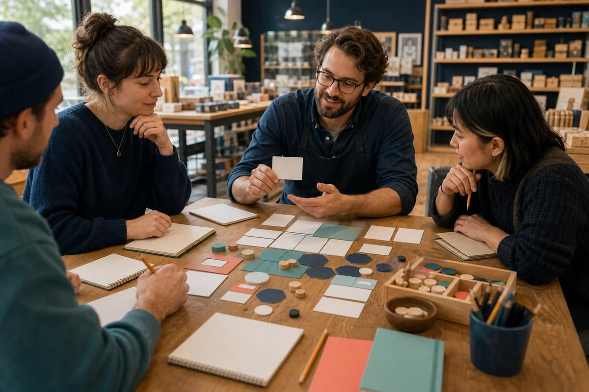 Customers gathering for an illustrative special event at an independent hobby store.